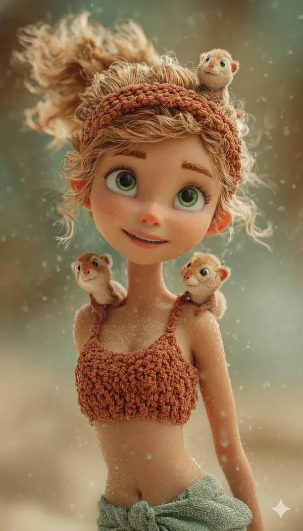 Fairy Girl 3D Portrait